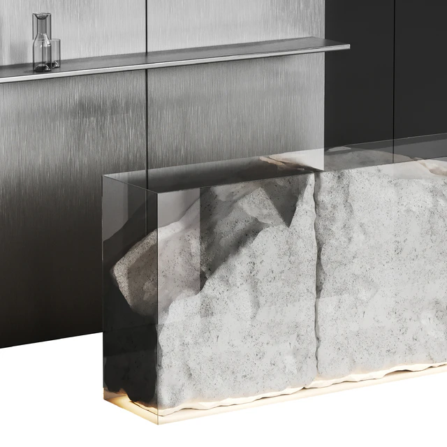 Reception desk natural rock 3 — Скачать