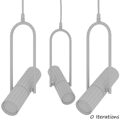 A set of pendant lamps from the "Optics" collection by NB Light — Ver 2
