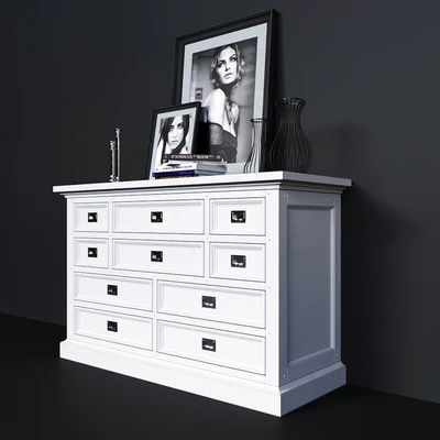 Chest of drawers Dantone Home Oxford white — Ver 2