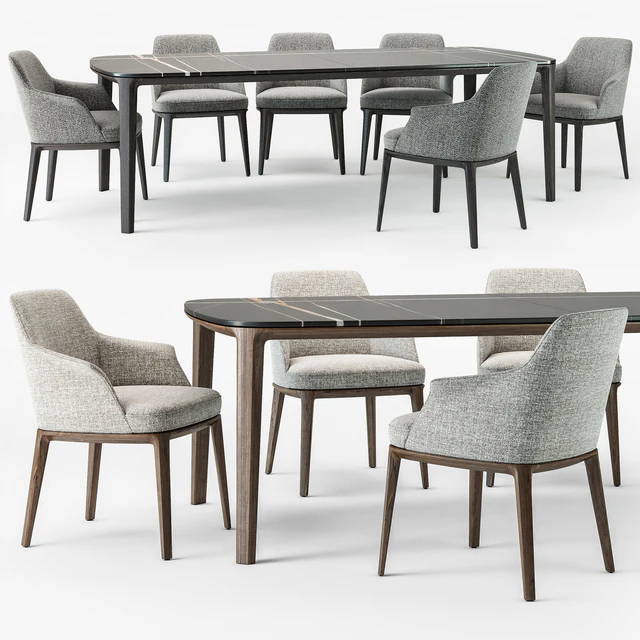 Poliform Sophie armchair Henry table — Descargar