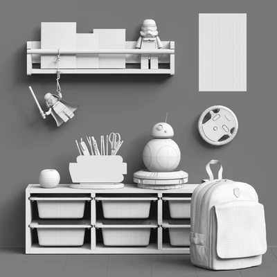 Toys and furniture set 50 — Ver 2
