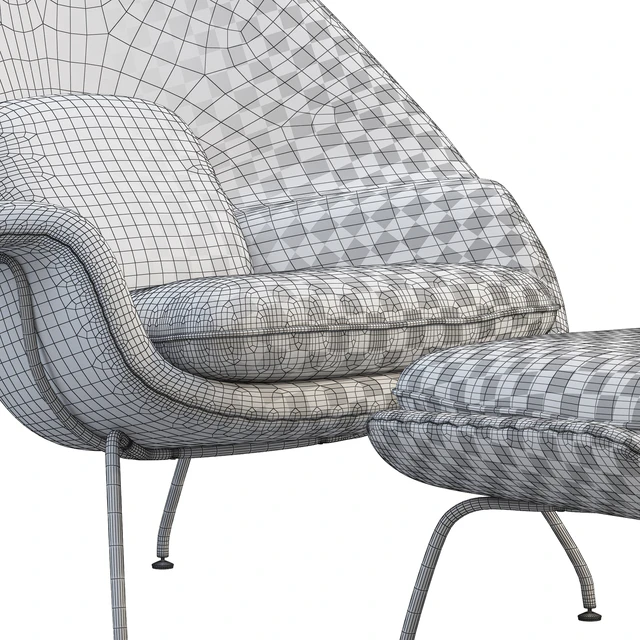 Womb Chair and Ottoman — Descargar