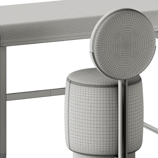 Alphabet Desk and Beauty Swivel Chair by Saba Italia — Скачать