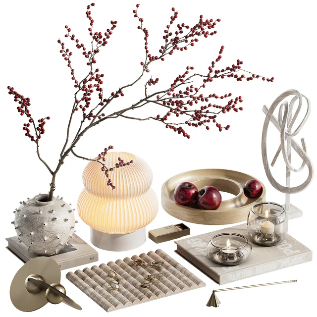 Decorative set with branches with berries ch6 — Download