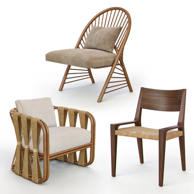 RATTAN and WICKER Chairs I — Ver 1