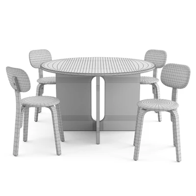 Afteroom Plus Chair + Androgyne Table by MENU — Вид 4
