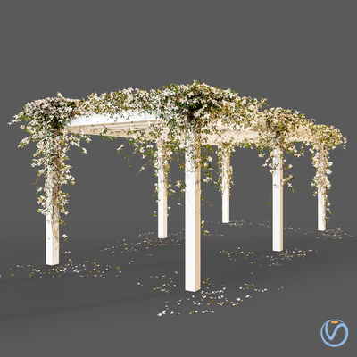 Pergola with flowers — Ver 1