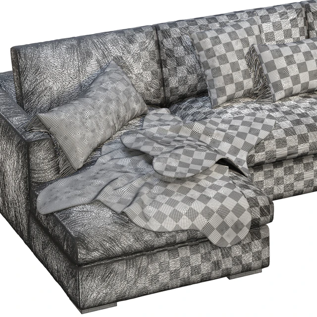 RH Modena Taper Arm U-Chaise sectional sofa — Скачать