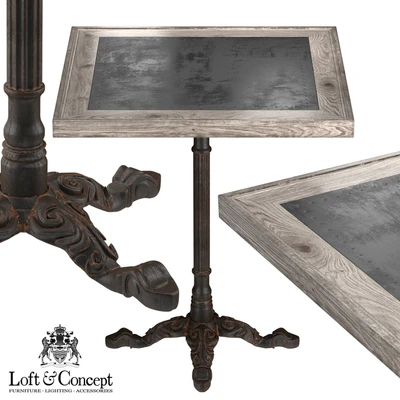 RESTAURANT TABLE SQUARE METAL SHEET II — Вид 1