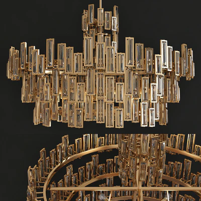 Chic Gold Chandelier Modern Metropolitan — Ver 1