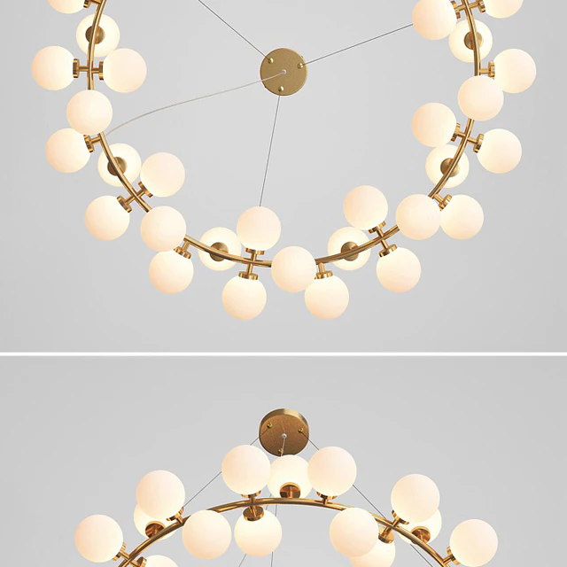 Milk Bubble Round Chandelier — Скачать