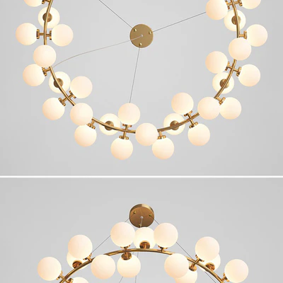 Milk Bubble Round Chandelier — Вид 2