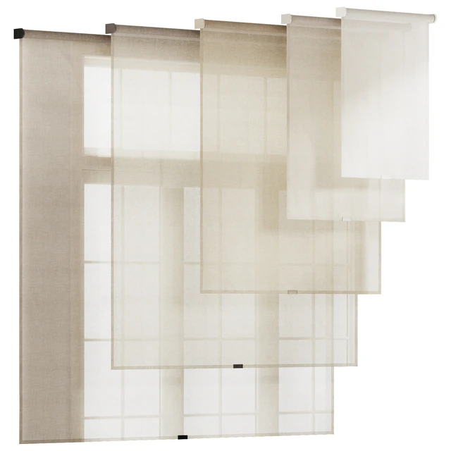 Linen Tulle Roller Blinds — Скачать