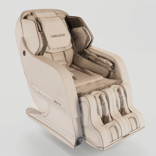 Massage chair Yamaguchi Axiom in Champagne and Chrome colors — Descargar