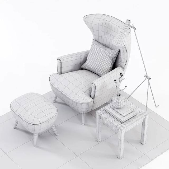 Scandinavian Designs Katja High Back Chair — Descargar