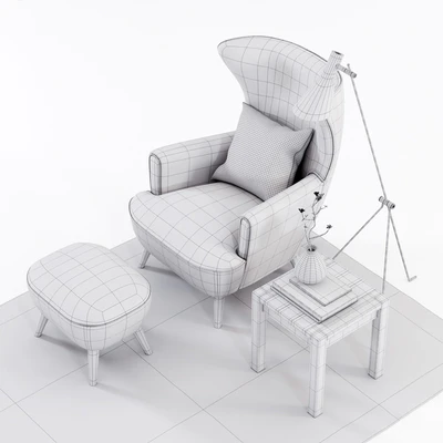 Scandinavian Designs Katja High Back Chair — Ver 3