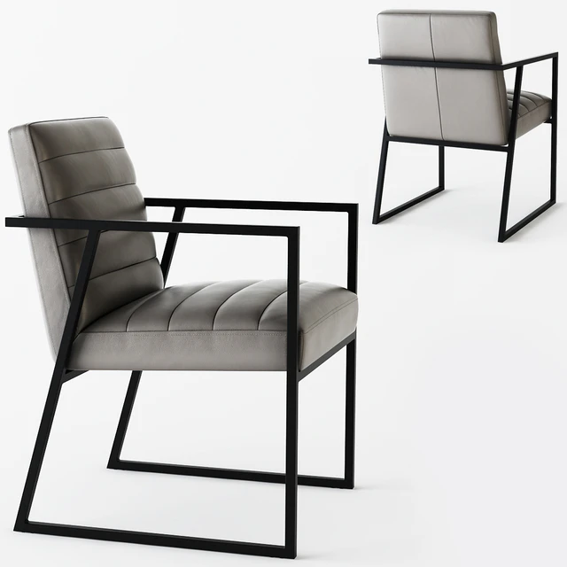 C & B Channel Leather Arm Chair — Descargar