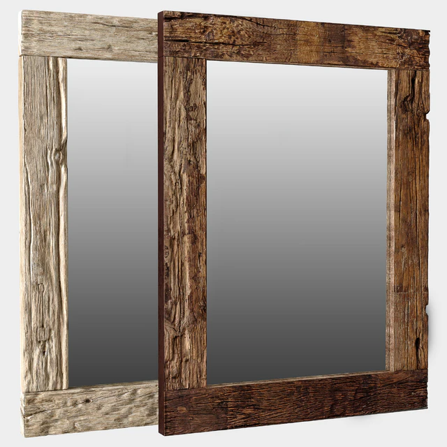 RH Reclaimed Railroad Ties Mirror — Скачать