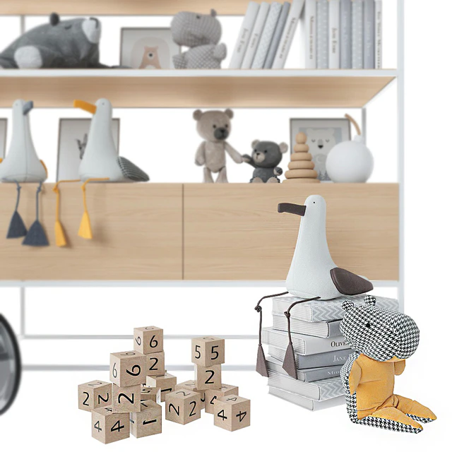 Bookcase with toys and books. — Descargar
