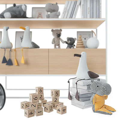 Bookcase with toys and books. — Ver 3