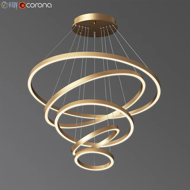 Multi Light Ring Led Pendant Light — Descargar