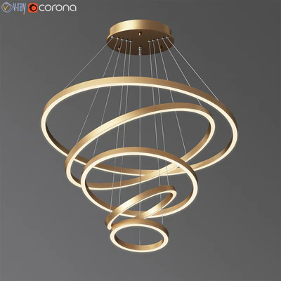 Multi Light Ring Led Pendant Light — Ver 1