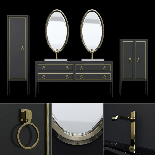 Furniture for a bathtub Elegance Napoleon 3 by Mia Italia — Descargar