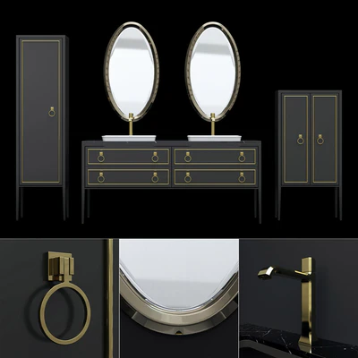 Furniture for a bathtub Elegance Napoleon 3 by Mia Italia — Ver 2