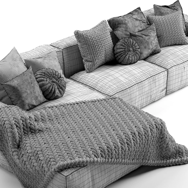 Elise Corner Sofa Chaise — Скачать