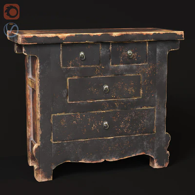 Rustic chest of drawers — Ver 1