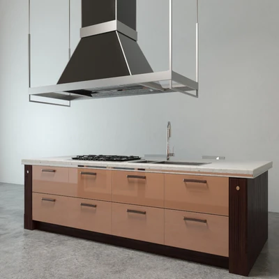 Scavolini Baccarat Kitchen Brown — Ver 3