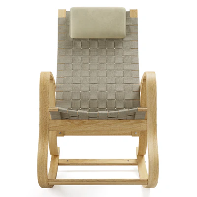 La Redoute Garden Jimi Rocking Wicker Chair — Ver 3