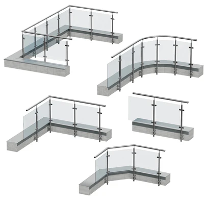 Railings for balconies, terraces. 5 models — Ver 1