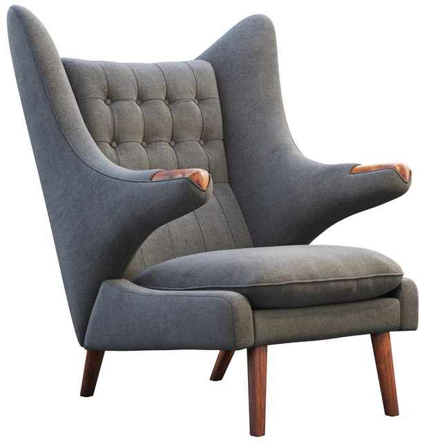 PP19 Papa Bear chair and ottoman — Descargar