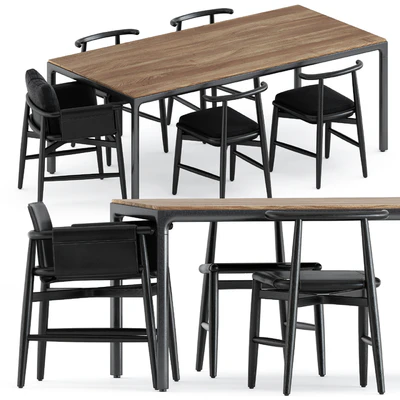 Teresina and Emilia chair by Meridiani and Illum table by Tribu — Ver 1