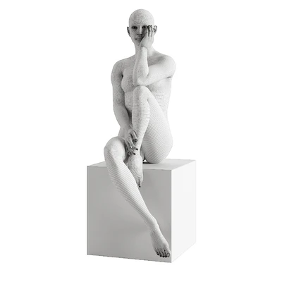 Finesse Decor Antoinette Doll Sculpture With Base — Вид 3