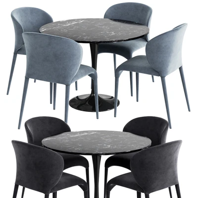 Coco Republic & Knoll Dinning Set — Ver 1