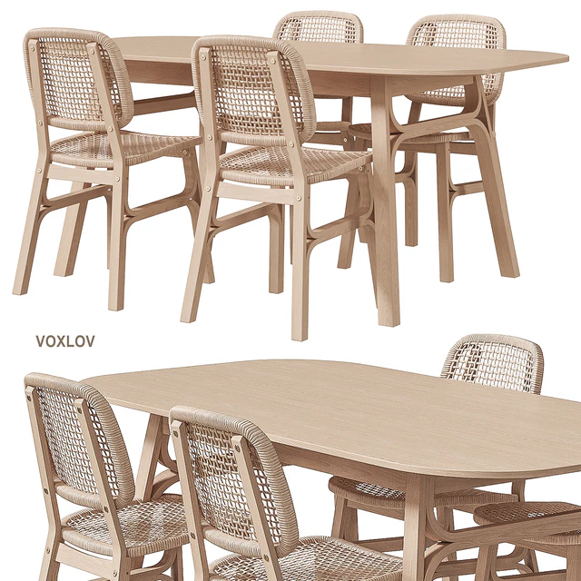 IKEA VOXLÖV Dining table and chair — Descargar