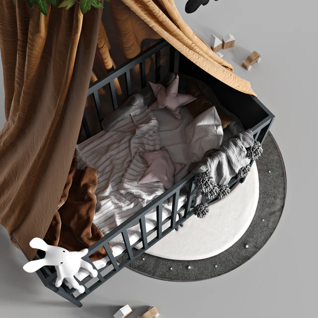 Cot with canopy — Descargar
