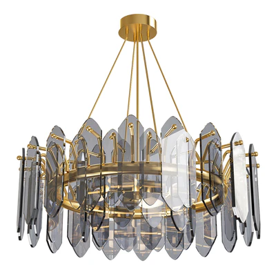 luxury & modern blurry crystal designer chandelier. code — Ver 1