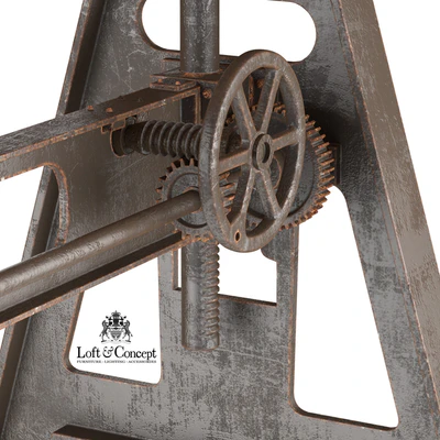 GARIBALDI Dining Table Industrial — Ver 2