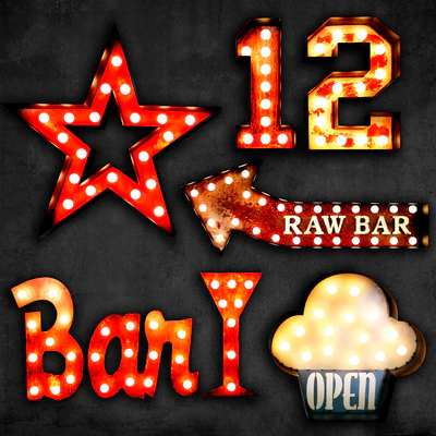 Lighted Metal sign. Set 2 — Вид 4