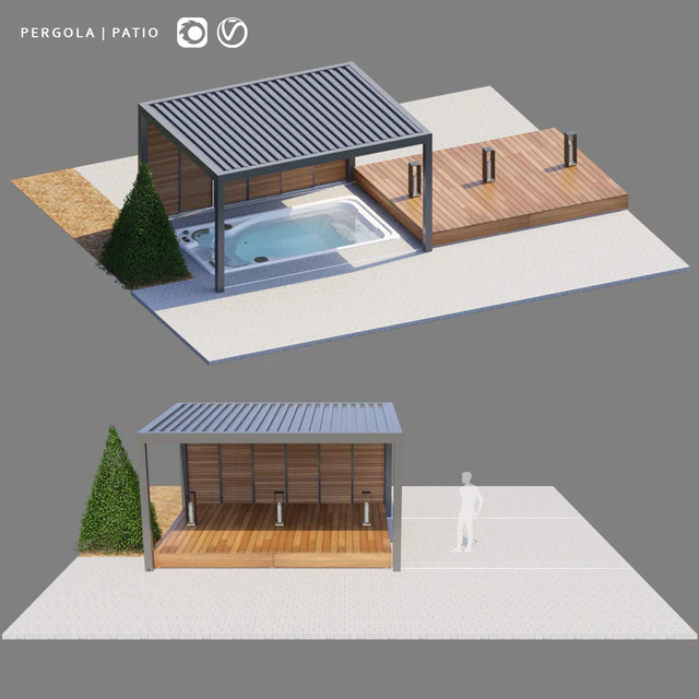 Зона отдыха Пергола | Pergola Patio — Скачать