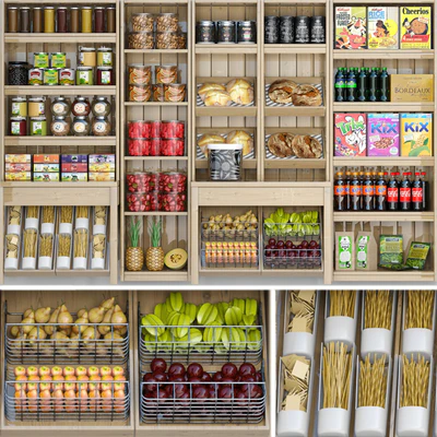 Витрина в супермаркете с продуктами, соками та специями 5 — Вид 1