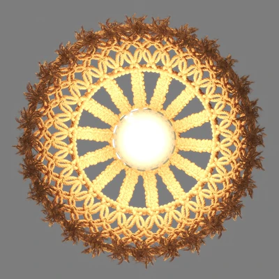 Organic Macrame Pendant — Вид 3