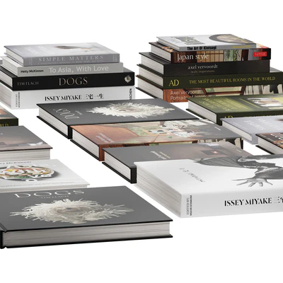 037 Decorative books set 04 Asia & Interior 00 — Ver 3