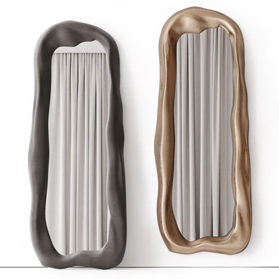 Large mirrors in sculptural ceramic frames by O.Garikova — Ver 3