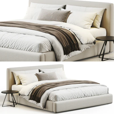 Abbyson Luxe Upholstered Bed — Вид 1