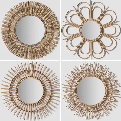 Rattan mirrors — Ver 1