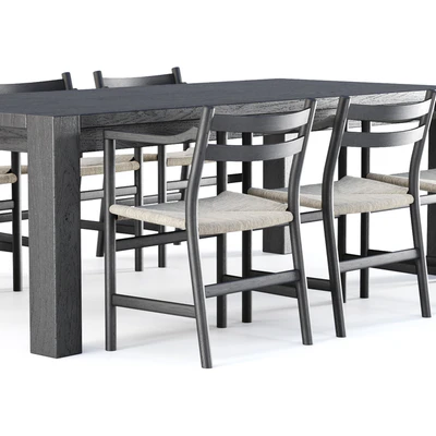 Carl Hansen furniture set v17 / Garden furniture set — Ver 2